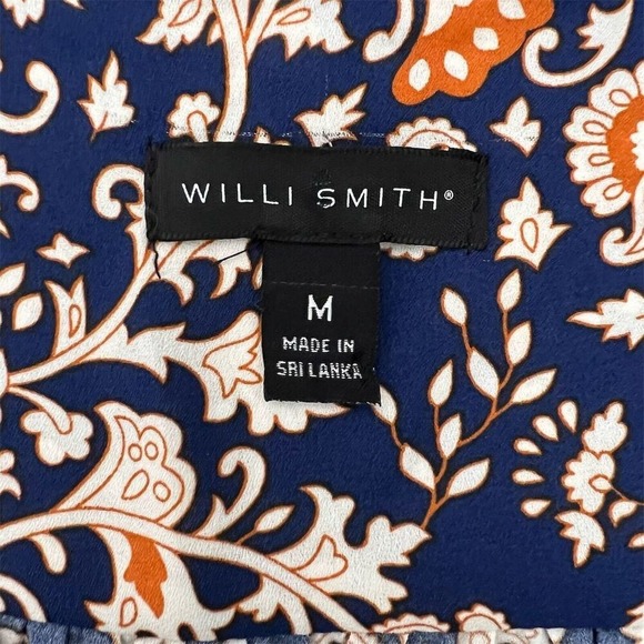 Willi Smith Floral Print Sleeveless Blouse V-Neck Casual Top Size M - Picture 6 of 7